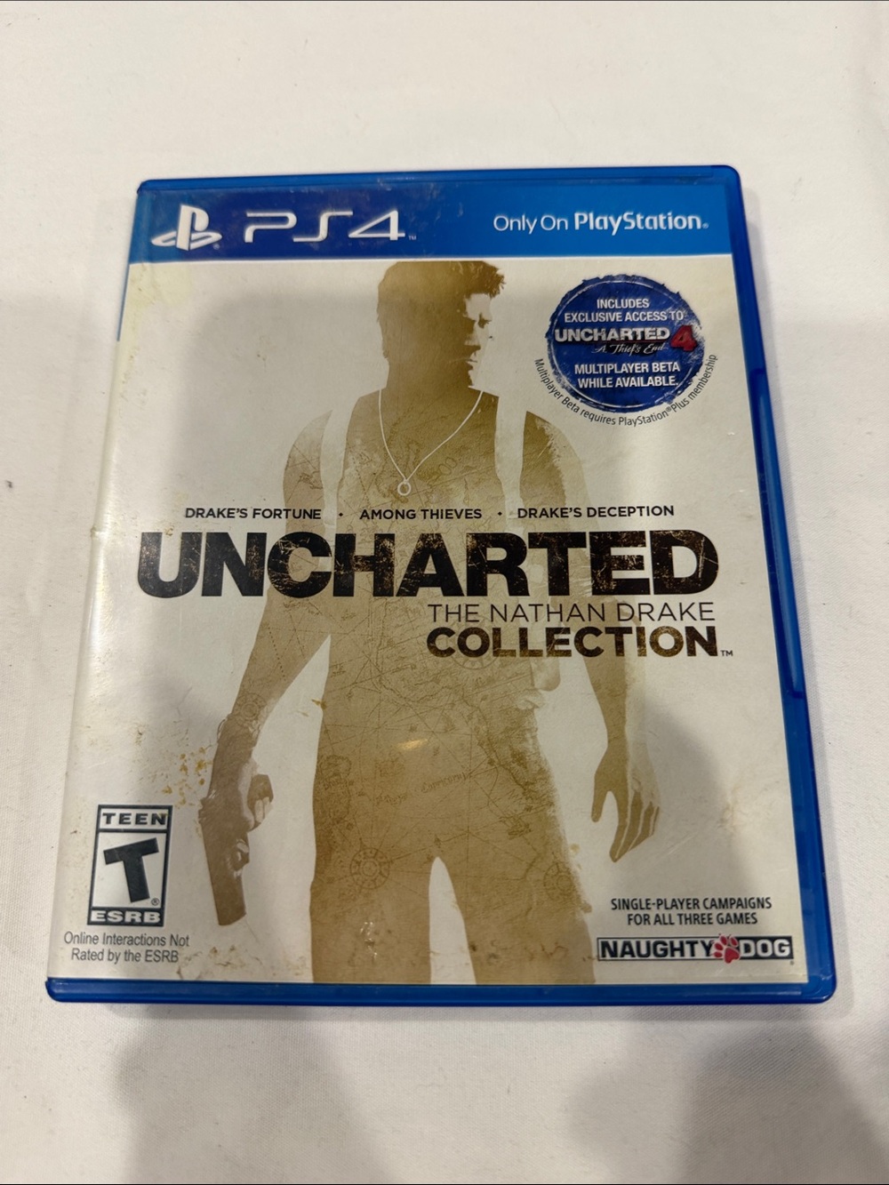 Sony PS4 Uncharted: The Nathan Drake Collection - Blue and Gold Cover